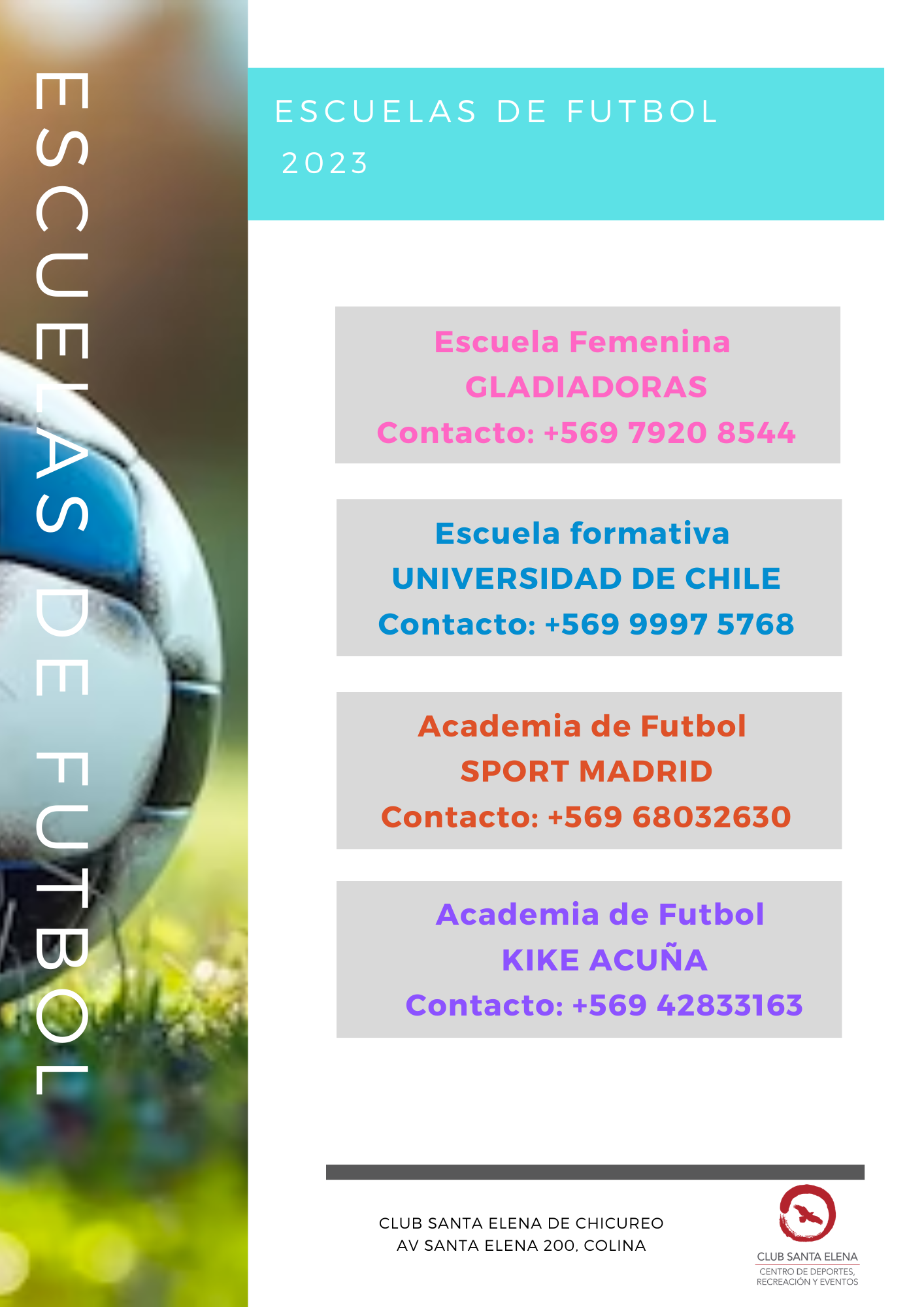 Escuela de Futbol 2023 - 2024